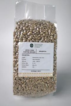 Arabica Java Ijen Green Coffee Beans